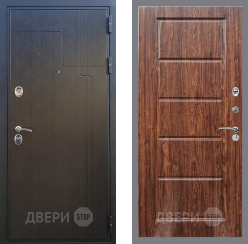 Входная металлическая Дверь Рекс (REX) Премиум-246 FL-39 орех тисненый в Мытищах