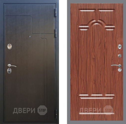 Входная металлическая Дверь Рекс (REX) Премиум-246 FL-58 орех тисненый в Мытищах