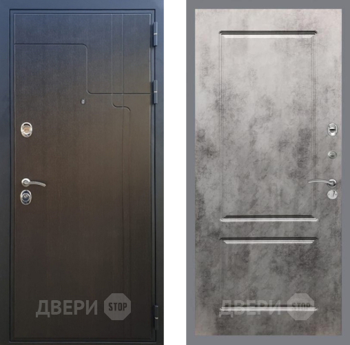 Входная металлическая Дверь Рекс (REX) Премиум-246 FL-117 Бетон темный в Мытищах