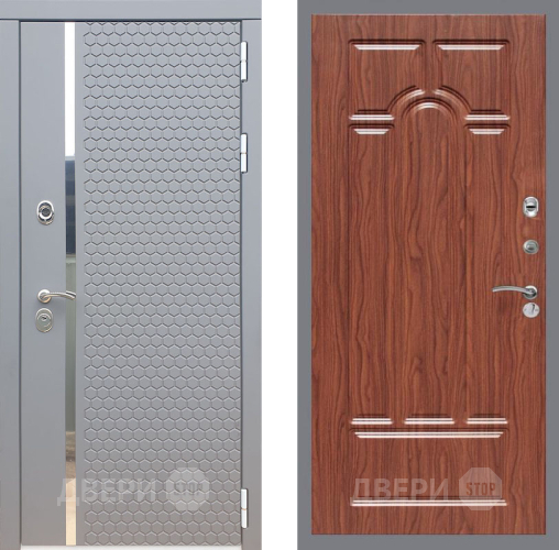 Дверь Рекс (REX) 24 FL-58 орех тисненый в Мытищах