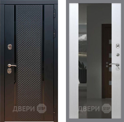 Входная металлическая Дверь Рекс (REX) 25 СБ-16 с Зеркалом Лиственница беж в Мытищах