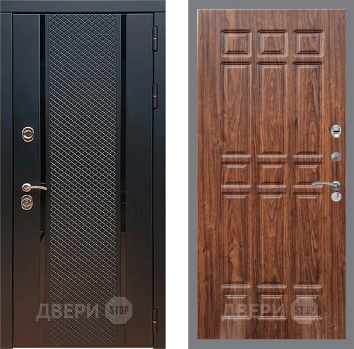 Дверь Рекс (REX) 25 FL-33 орех тисненый в Мытищах