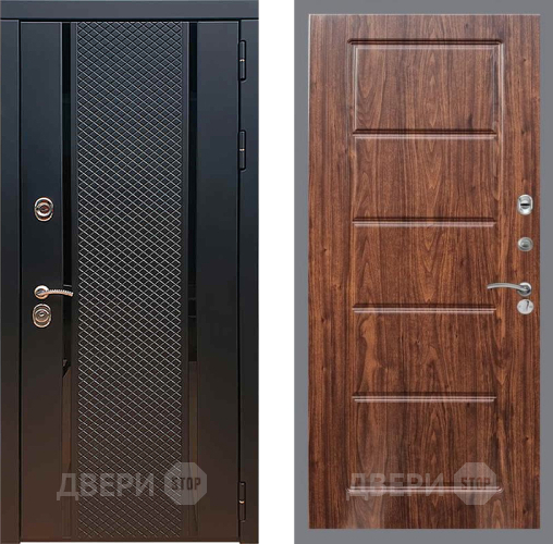 Дверь Рекс (REX) 25 FL-39 орех тисненый в Мытищах