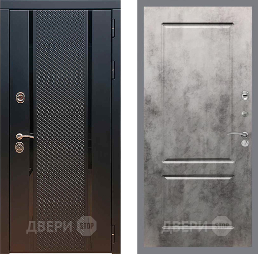 Входная металлическая Дверь Рекс (REX) 25 FL-117 Бетон темный в Мытищах
