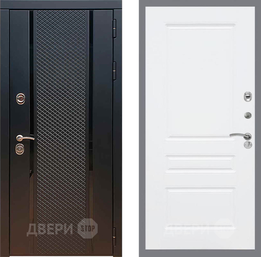 Входная металлическая Дверь Рекс (REX) 25 FL-243 Силк Сноу в Мытищах