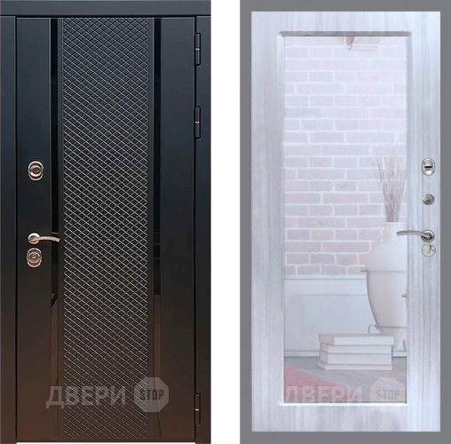 Дверь Рекс (REX) 25 Зеркало Пастораль Сандал белый в Мытищах