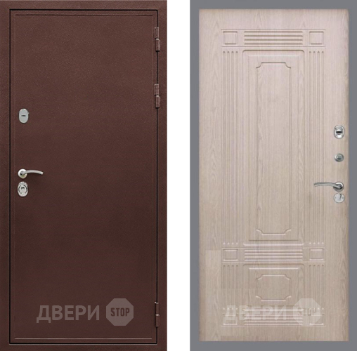 Входная металлическая Дверь Рекс (REX) 5 металл 3 мм FL-2 Беленый дуб в Мытищах