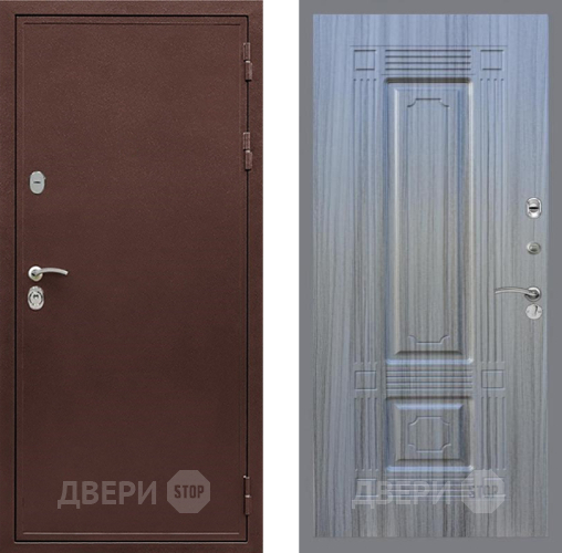Входная металлическая Дверь Рекс (REX) 5 металл 3 мм FL-2 Сандал грей в Мытищах