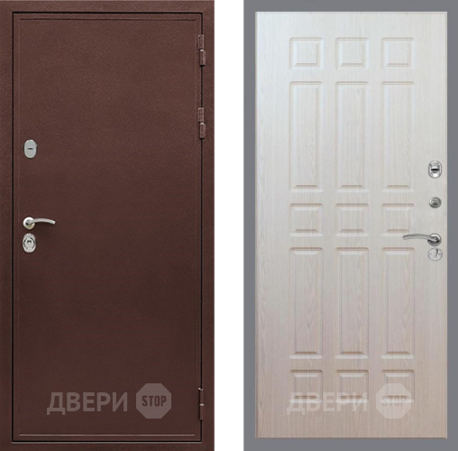 Входная металлическая Дверь Рекс (REX) 5 металл 3 мм FL-33 Беленый дуб в Мытищах