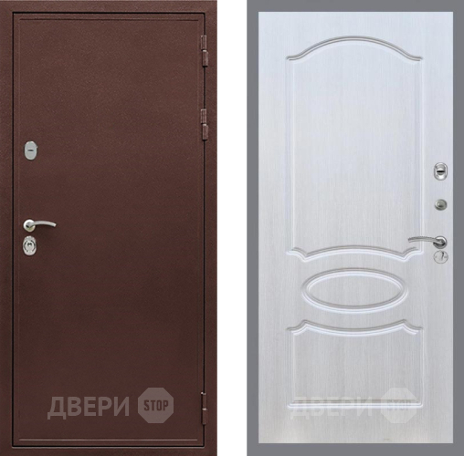Входная металлическая Дверь Рекс (REX) 5 металл 3 мм FL-128 Лиственница беж в Мытищах