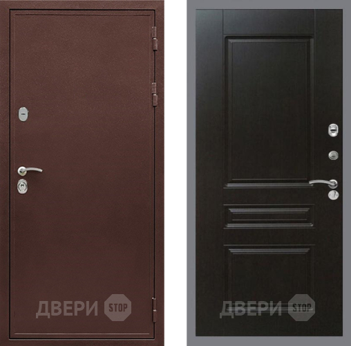 Дверь Рекс (REX) 5 металл 3 мм FL-243 Венге в Мытищах