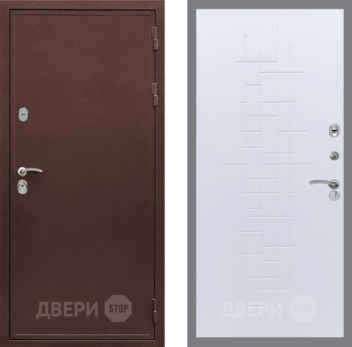 Дверь Рекс (REX) 5 металл 3 мм FL-289 Белый ясень в Мытищах
