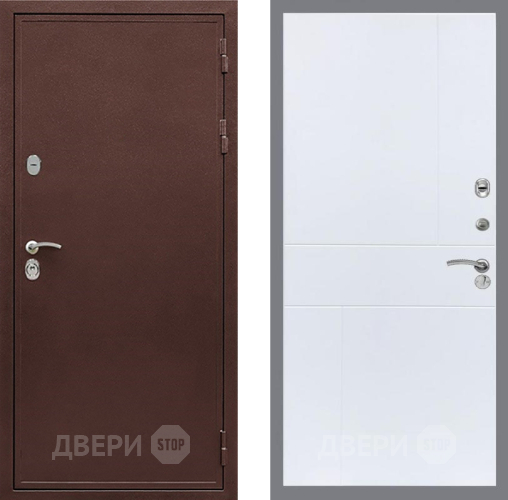 Входная металлическая Дверь Рекс (REX) 5 металл 3 мм FL-290 Силк Сноу в Мытищах