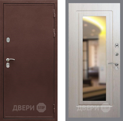 Входная металлическая Дверь Рекс (REX) 5 металл 3 мм FLZ-120 Беленый дуб в Мытищах