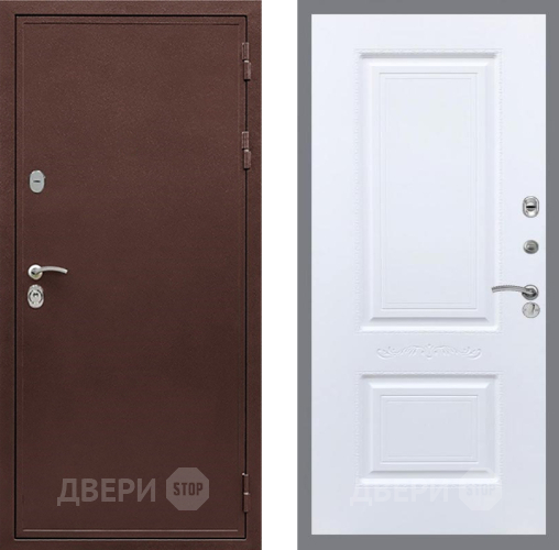 Входная металлическая Дверь Рекс (REX) 5 металл 3 мм Смальта Силк Сноу в Мытищах